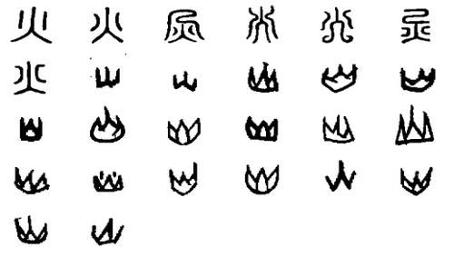 五形屬火的漢字有哪些,五行屬火的字五筆的有哪些