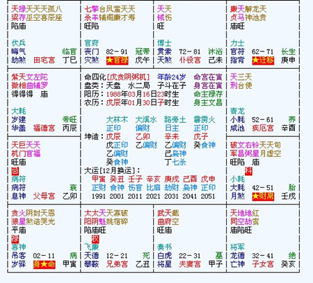 紫薇六十星系之天梁獨坐丑未26
