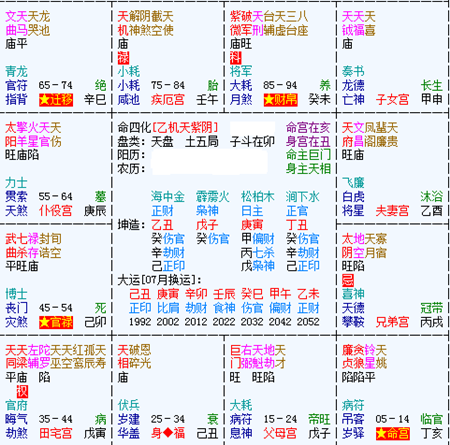 紫薇六十星系之巨門獨坐巳亥24