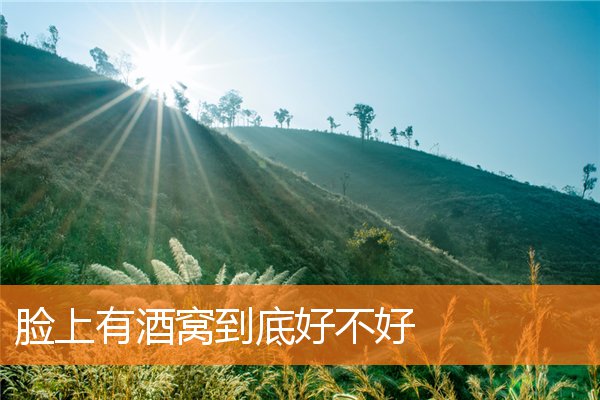 臉上有酒窩到底好不好