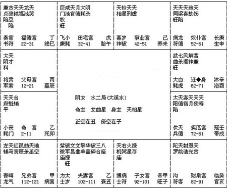 紫薇六十星系之巨門獨坐子午15