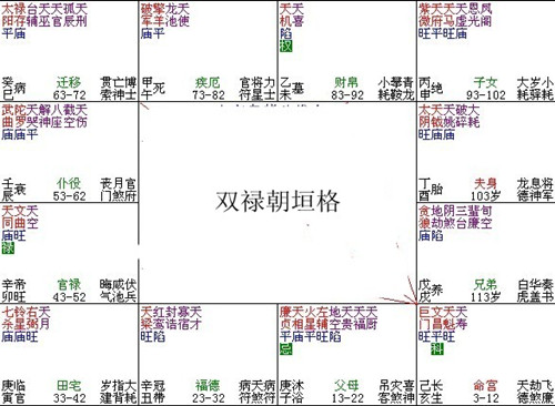 紫微命理——雙祿朝垣格