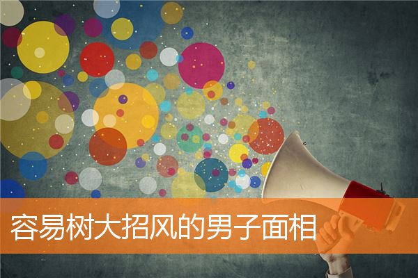 容易樹大招風的男子面相