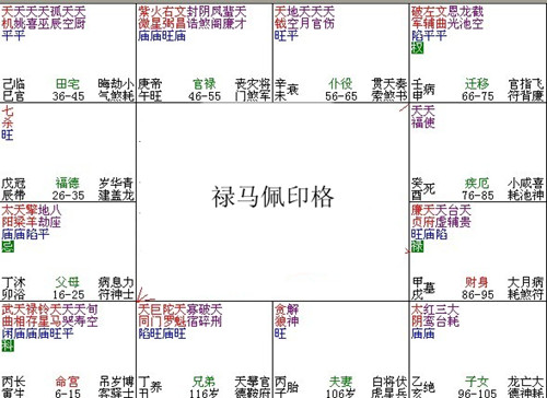 紫微命理——祿馬佩印格